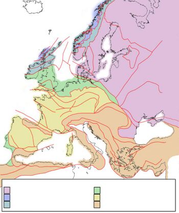 Tectonic map of Europe