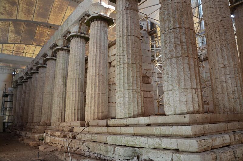 File:The Temple of Apollo Epikourios at Bassae, east colonnade, Arcadia, Greece (14087181020).jpg