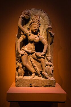 Vaishnavi Dancing, 9th century (15831664464).jpg