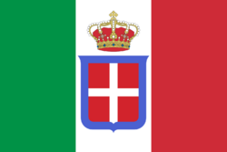 Flag of Italy (1861-1946) crowned.svg