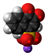 Space-filling model of the Folin's reagent molecule