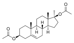 Methandriol diacetate.svg