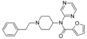 Chemical structure of Mirfentanil.