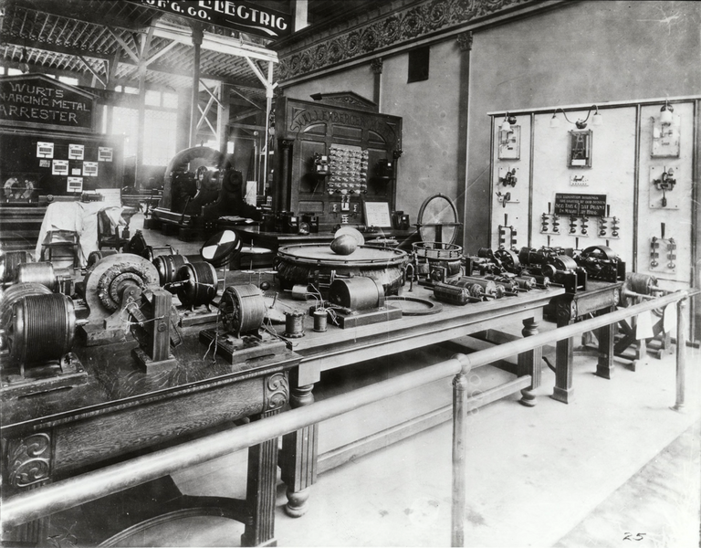 File:Nikola Tesla's personal exhibit at the 1893 Chicago World's Columbian Exposition Fair.png