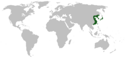 Map showing range of R. tigrinus