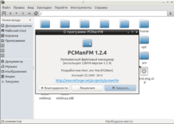 Screenshot of PCManFM 1.2.4 in Russian.png