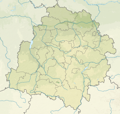Łódź Voivodeship Relief location map.svg