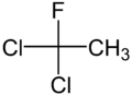 Structures of 1,1-dichloro-1-fluoroethane