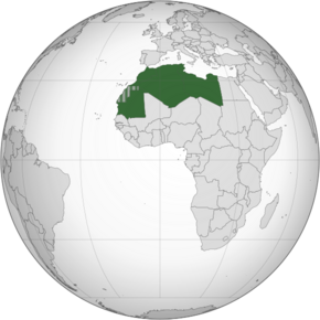 Map of the Arab Maghreb Union