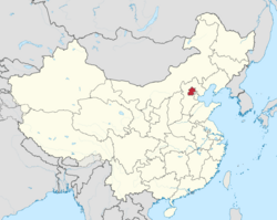 Location of Beijing Municipality within China