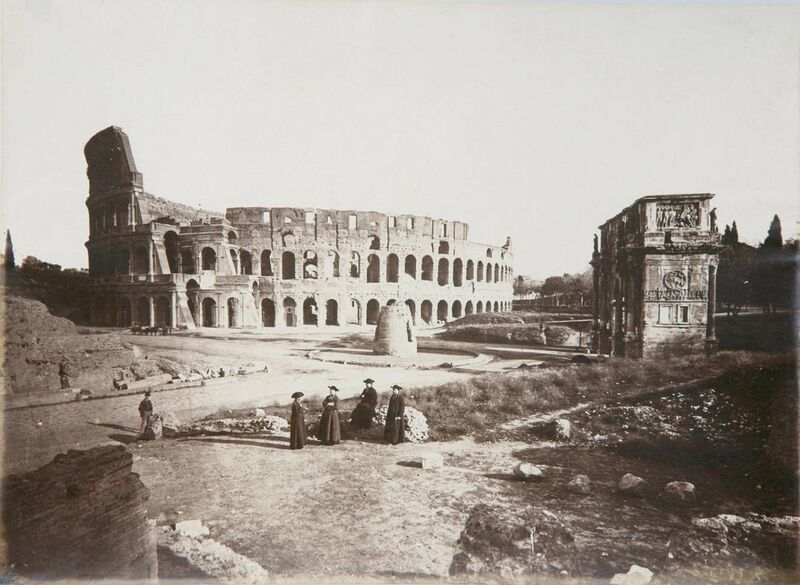 File:Colosseum and Arch of Constantine (est. 1870).jpg