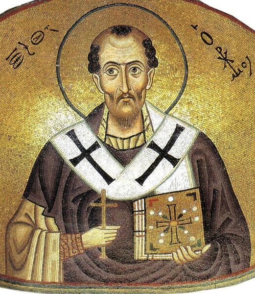 File:Hosios Loukas (nave, south east conch) - John Chrysostom - detail.jpg