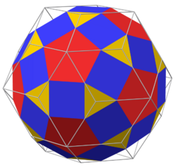 Rhombicosidodecahedron in rhombic triacontahedron max.png