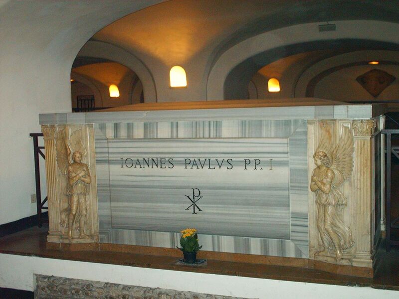 File:Tomb of pope Johannes Paulus I.jpg