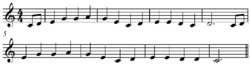'Oh, Susanna' pentatonic melody.png