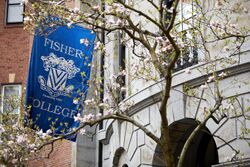 Fisher College in the Back Bay neighborhood of Boston Massachusetts
