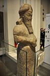 Statue of Nabu from his temple at Nimrud, on display at the British Museum