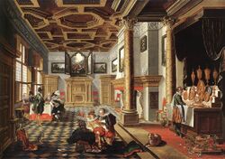 BASSEN, Bartholomeus van, Renaissance Interior with Banqueters, 1618-20.jpg