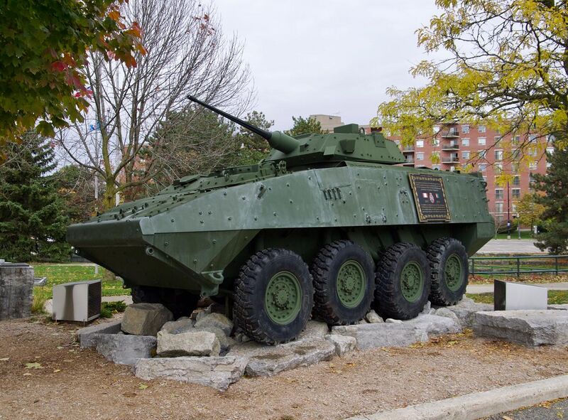 File:Canada Company LAV III Monument Waterloo Ontario left side.jpg