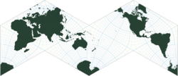 Conformal map projection from globe to octahedron.png