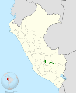 Cranioleuca marcapatae map.svg