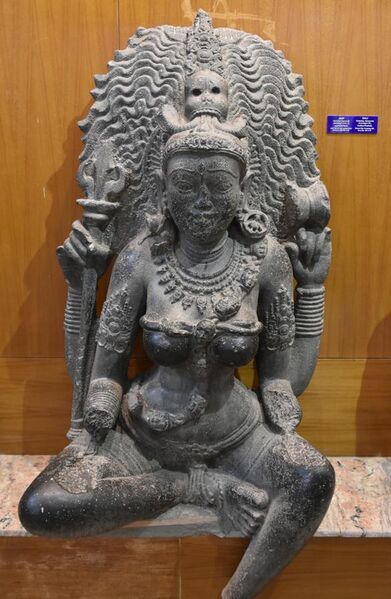 File:Kali, ca. 9th century, from Andhra Pradesh, Government Museum, Chennai.jpg