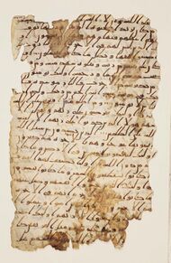 page of handwritten text