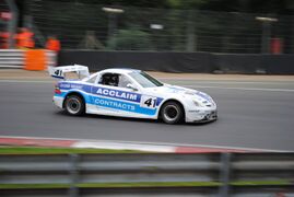 A racing Mercedes