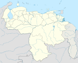 Map showing the location of Haitón del Guarataro