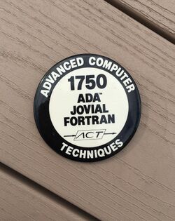 Advanced Computer Techniques Ada Jovial Fortran 1750A pin button.jpg