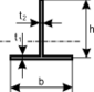 Beam section - T.svg
