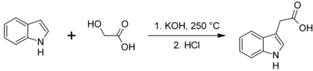 Synthesis of indole-3-acetic acid.png