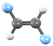 3D structure of Trans-1,2-difluoroethene