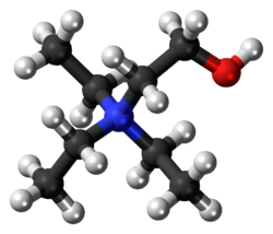 Triethylcholine cation ball.png