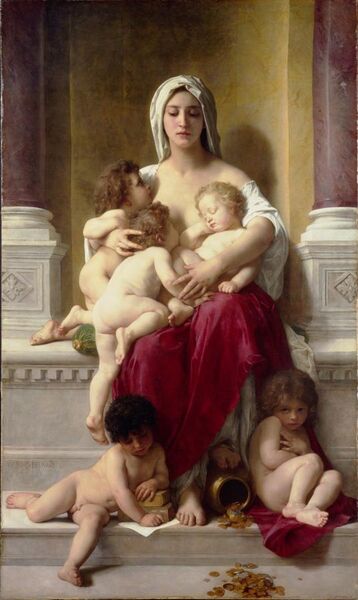 File:William-Adolphe Bouguereau (1825-1905) - Charity (1878).jpg