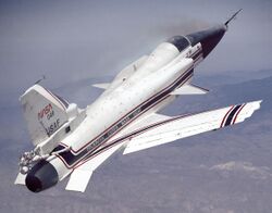 X-29 at High Angle of Attack with Smoke Generators.jpg