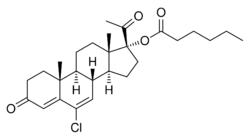 Chlormadinone caproate.svg