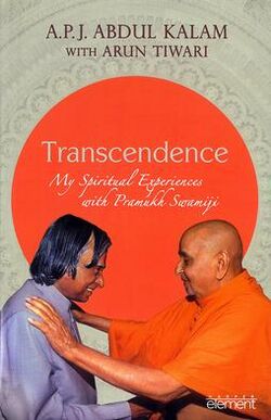 Cover Image, Transcendence My Spiritual Experiences with Pramukh Swamiji by Abdul Kalam.jpg