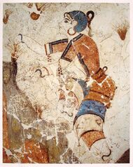 Minoan Fresco of Saffron Gatherer