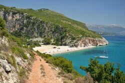 Gjipe beach, Albania.JPG