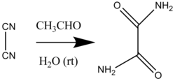 Liebig oxamid synthese erste organokat Reaktion.png