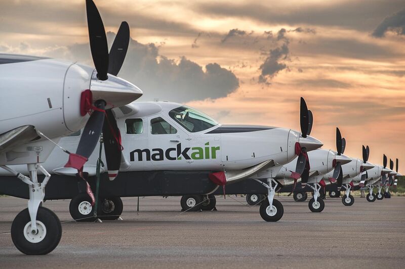 File:Mack Air aircraft at sunset v1.jpg