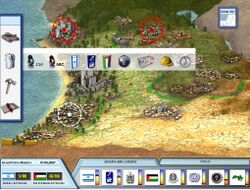 Screenshot of the main screen of PeaceMaker