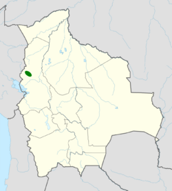 Phibalura boliviana map.svg