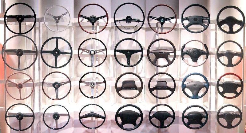 File:Steering wheels from different periods.jpg