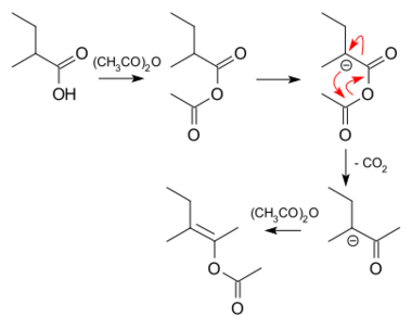 Strychnine total synthesis enol acetate formation