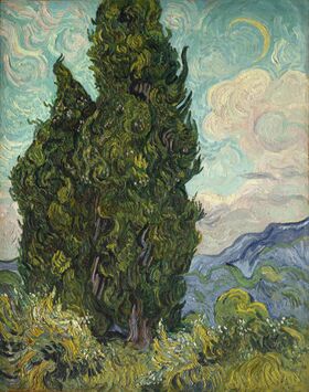 a painting of a tree