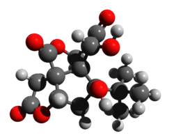 Bilobalide 3d structure.png