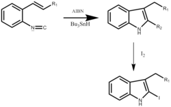 Fukuyama Indole Synthesis Example with Iodine as Substituent.png