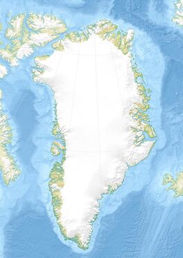 Map showing the location of Maniitsoq Ice Cap